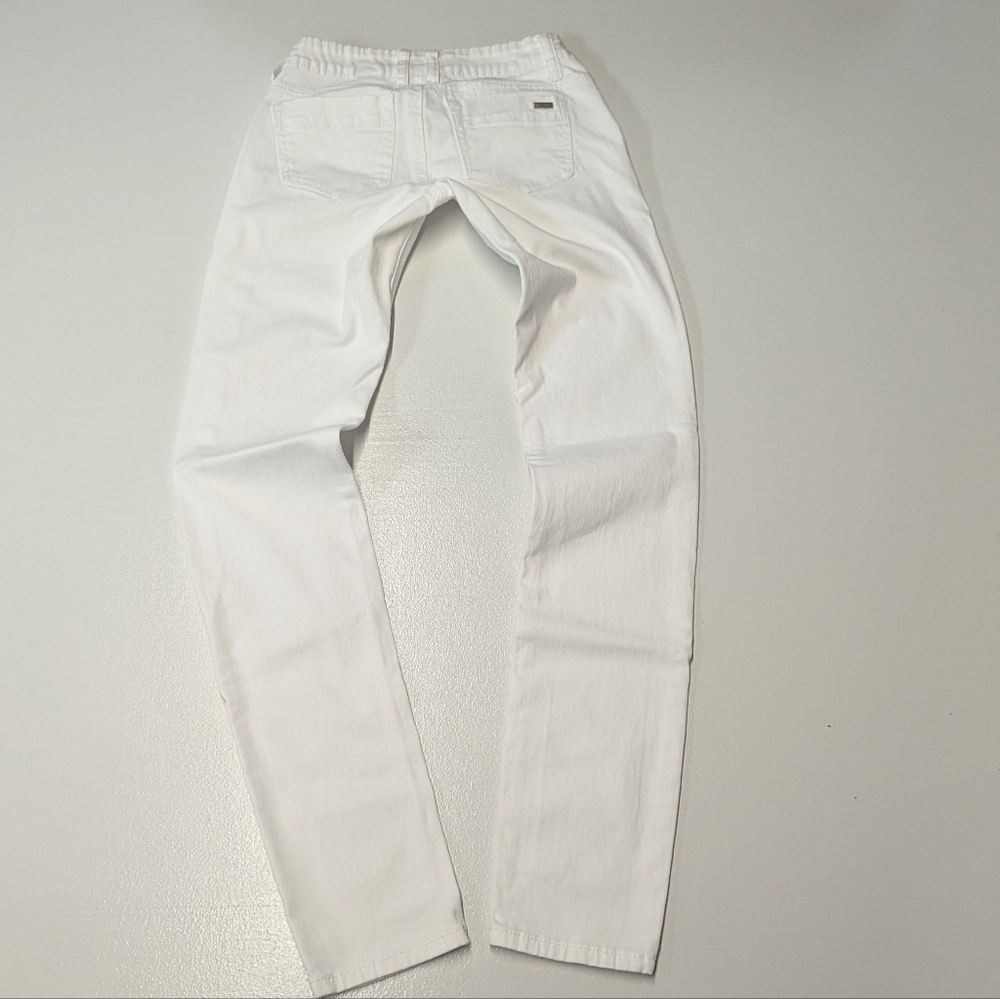 Zanadi Size 1 White Denim Straight Leg Pants